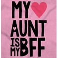 thumbnail image 2 of Cute BFF Niece Aunt Best Auntie Ever Youth T Shirt Tee Girls Infant Toddler Brisco Brands 6M, 2 of 5