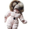 Babys Pram Suit, Coxeer Hooded Warm Pram Coat Winter Pram Baby Coat with Gloves for Infant Newborn Babies Girls