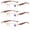 3 Pairs of Brown, variant on 3 Pack Mens Half Rimless Sport Reading Glasses +3.0, Black Plastic Readers 3.0