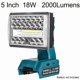 thumbnail image 1 of Para Ma*kita Batería de Iones de Litio de 18V Luz de Trabajo LED Linterna Inalámbrica de 5 Pulgadas Lámpara de Inundación de Emergencia Lámpara de Acampar Iluminación Exterior, 1 of 7