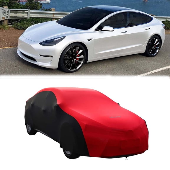 Car Cover For Tesla Model 3 Sunshade Insulated High-elastic Protective Elastic Stretch Cotton Tight Anti-dirt