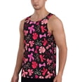 thumbnail image 2 of Daiia Various pink and red Bow knots Printed Men's Quick Dry Fit Muscle Tank Top Slim-Fit Tank Workout Tank Top Lightweight Sports Tank Top-Medium, 2 of 7