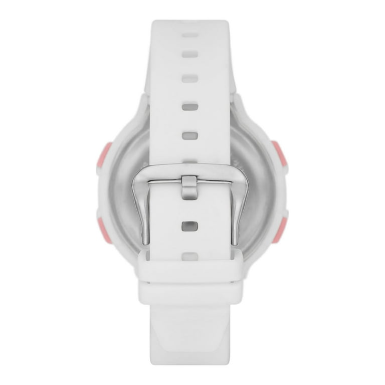 Time and Tru Women s White Digital Sport Wristwatch FMDOTT086