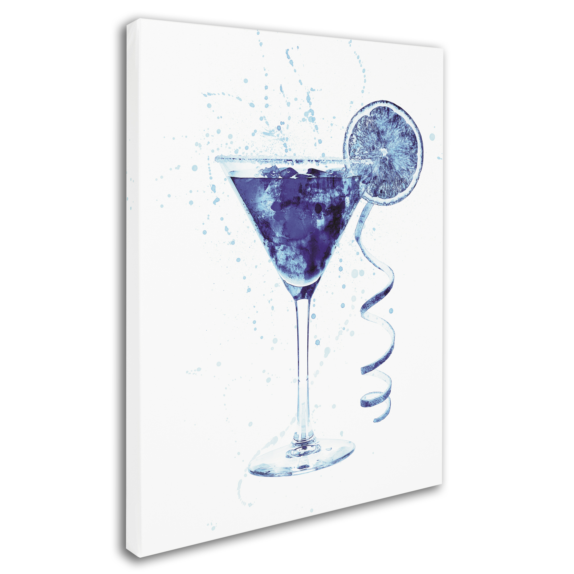 Trademark Fine Art 'Cocktail Drinks Glass Watercolor IV' Canvas Art by Michael Tompsett