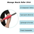 thumbnail image 3 of Massage Roller Stick, Cellulite Massager, Therapy Muscle Roller For Back, Fascia, Legs,Foot, Neck - Red, 3 of 5