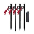 thumbnail image 4 of 4pcs Camping Tent Stakes Ground Pegs Heavy Duty with Reflective Guy Lines, 4 of 8