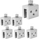 thumbnail image 1 of Juego de 6 Soportes para Paneles Solares, Abrazadera de Soporte para Techo de Panel Fotovoltaico, Accesorio de Montaje de Abrazadera en U para Juntas de Paneles de Techo Metálicos, 1 of 1
