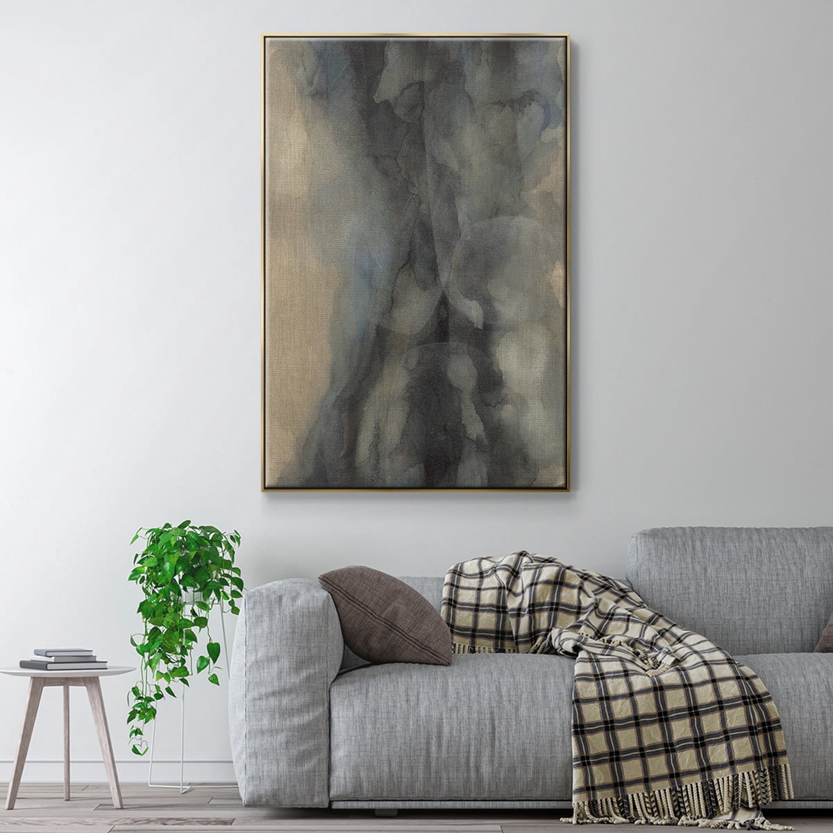 The Winter Framed Premium Gallery Wrapped Canvas - Ready to Hang - 25 x 37 - Gold Floating Frame
