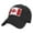 Black 2, variant on ZHENHONG Baseball Caps for Women Flag Embroidered Washed Soft Cotton Fitting Cap For Men And Women Dad Hats