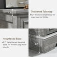 thumbnail image 5 of ACCOHOHO 6 Drawer Dresser for Bedroom, Farmhouse 46" High Wooden Country Style Drawer Chest, Wide Metal Handle Pull-out Storage Cabinet, Grey, 5 of 6