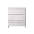 thumbnail image 4 of Max & Lily Solid Wood Modern Farmhouse 3 Drawer Dresser, Whitewash, 4 of 7