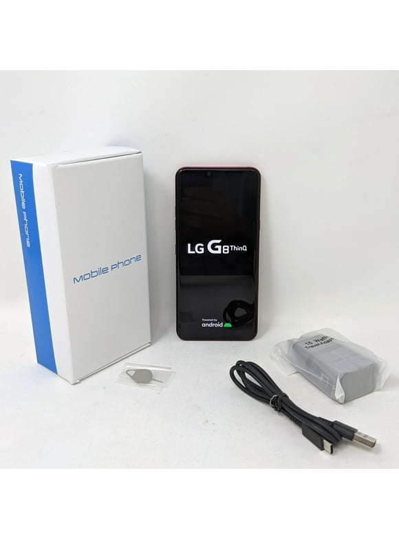 Pre-Owned LG G8 ThinQ LMG820TM 128GB T-Mobile 6.1 inch 6GB RAM Phone - Red(Good)