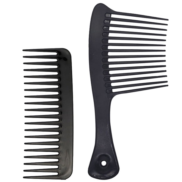 GOOHOCHY 2 peines grandes para el cabello con dientes anchos, peine para peinar el cabello, peine para champú para salón en casa.