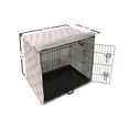 thumbnail image 6 of Hawaii Dog Crate Cover, Tropical Summer Birds Repetitive Pattern of Love Flamingos and Hearts, Easy to Use Pet Kennel Cover Small Dogs Puppies Kittens, 7 Sizes, Pink and Pastel Pink, by Ambesonne, 6 of 6