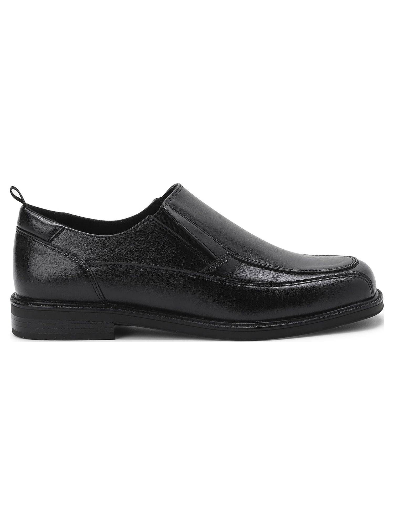 Wonder Nation; Dress Shoe Cushioned Footbed & Padded Collar Casual & Dress, Black