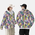 thumbnail image 4 of Balery Llamas Colorful Sudadera ligera de manga larga con capucha y protección solar UPF 50+ para hombre y mujer, ideal para pesca y running-Large, 4 of 7