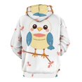 thumbnail image 3 of Cute Birds Seamless Pattern 3D Print Hoodie Men Women Autumn Thin Pullover Sweatshirt Vintage Streetwear Tops, 3 of 6