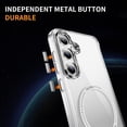 thumbnail image 5 of Magnetic for Samsung Galaxy A55 Case, [Fit for MagSafe] [Never Yellowing] [Military Grade Rugged Durable Protection] Back Slim Clear Wireless Charging Shockproof Premium Phone Case,Clear, 5 of 7