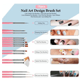 thumbnail image 3 of Kit De Arte De Uñas, Pinceles Decorar Manicura Decoración Malubero Malu2065, 3 of 3