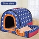 thumbnail image 1 of New Warm Dog House Comfortable Print Stars Kennel Mat For Pet Puppy Top Quality Foldable Cat Sleeping Bed cama para cachorro ShopWise Round, 1 of 19