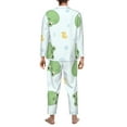 thumbnail image 5 of Bingfone Men'S Pajama Set 2 Piece Loungewear Pjs, Long Sleeve With Pajama Pants-Kawaii Frogs, 5 of 9