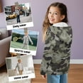 thumbnail image 6 of FUIALDOLG Army Camouflage Print Full Zip Hoodie Girls Oversized Casual Long Sleeve Sweatshirts for Boys Cute Jackets with Pockets, Size XL, 6 of 7