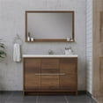 thumbnail image 4 of Alya Bath Sortino 48" Wood Bathroom Vanity with Acrylic Sink in Rosewood Brown, 4 of 7