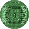 thumbnail image 1 of Ahgly Company Indoor Round Persian Emerald Green Traditional Area Rugs, 8' Round, 1 of 4