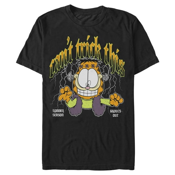Mens Garfield Ghouls Out Can't Trick This T Shirt