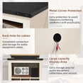 thumbnail image 6 of Record Player Stand with Vinyl Record Storage,White Record Player Table Holds up to 160 Albums,Large Wood Turntable Stand Cabinet Dispaly Shelf for Living Room,Bedroom,Office, 6 of 9
