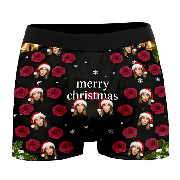 Caleçons Boxeurs pour Hommes Personnalisés, Pantalons à Quatre Coins Profilés comme sous-Vêtements Personnalisés et Intéressants à Thème Photo pour Hommes