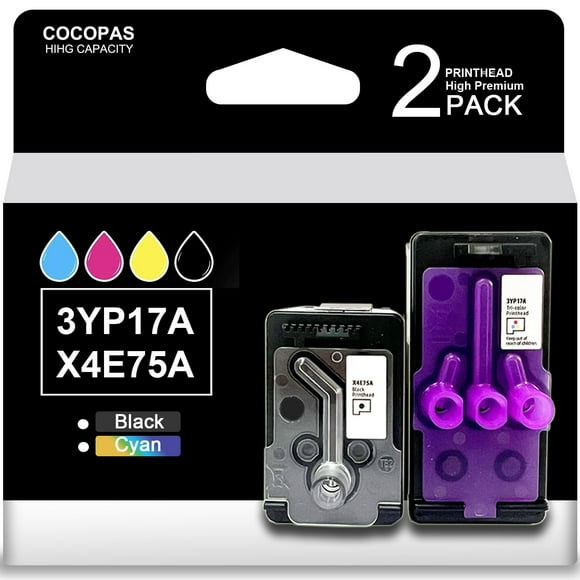 cocopas High Capacity 6001 Printhead Replacement for HP Smart Tank 660 670 700 6000 6001 7000 7001 7300 7301 7600 7602 Series Printers Replacement with 3YP17A X4E75A Rem