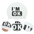 thumbnail image 3 of Unique Bargains 1 Pc Silicone Waterproof Letter Swimming Cap White, 3 of 5