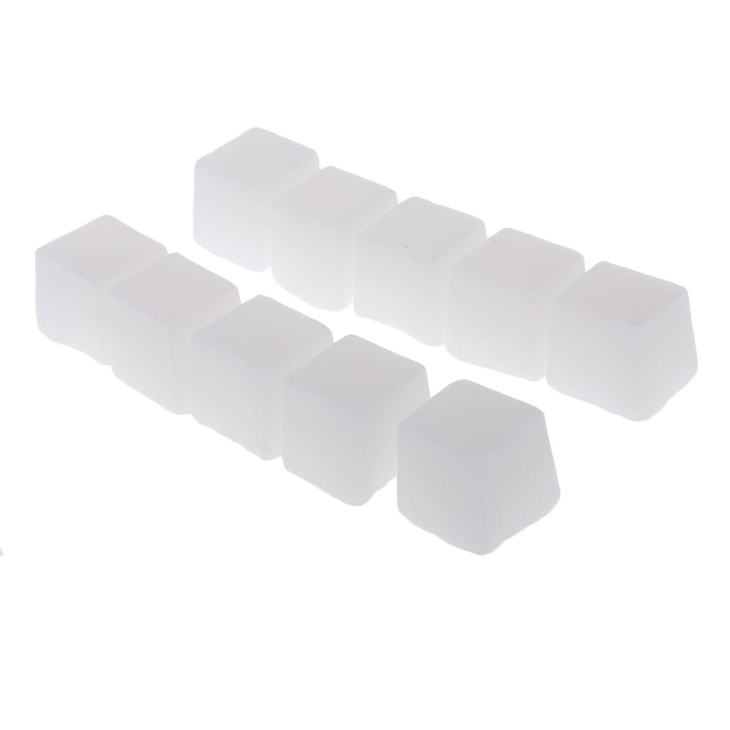 Milageto 10pcs Candle Paraffin Wax Blocks Cube for DIY Candle Making Material White