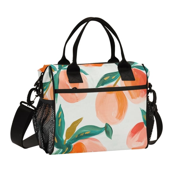 Peaches Cooler Bag Lunch Bag Soft Cooler Cooling Tote Insulated Lunch Box for Adult Men Women