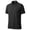 Black, variant on Men's Waffle Textured Polo Shirts Summer Short Sleeve Button Golf Shirt Stretch Moisture Wicking Performance Tee Collared Top
