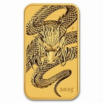 2025 Australia 1 oz Gold Dragon Rectangular Coin BU