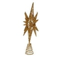 thumbnail image 2 of Kurt Adler 16.5-Inch Gold Glitter Wire 3D Star Treetop, 2 of 4