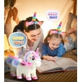 thumbnail image 4 of Unicornio de juguete SOLIEHOO para niñas de 3 a 6 años con mando a distancia, 4 of 8