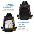 thumbnail image 6 of FORMRS Women's Travel Backpack Purse Anti-Theft Hidden Pockets Casual Shoulder Bag, Halloween Purple Ghosts, 6 of 7