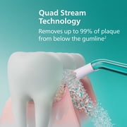 Philips Sonicare Cordless Power Flosser 3000 - Water Flosser with Innovative Quad Stream Technology, Oral Irrigator with 2 Flossing Modes and 3 Pressure Levels, Ipx7 Waterproof, Black, HX3826/23