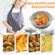 thumbnail image 3 of Bandeja de freidora de aire redonda Reutilizable Airfryer Fried Mat Fácil de limpiar Suministros para hornear Hugtrwg Para estrenar, 3 of 7