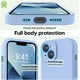 thumbnail image 3 of Funda Protectora de Silicona, Apta para Cámara, Forro Antiarañazos. Azul Claro. para iPhone 13 6.1", 3 of 7