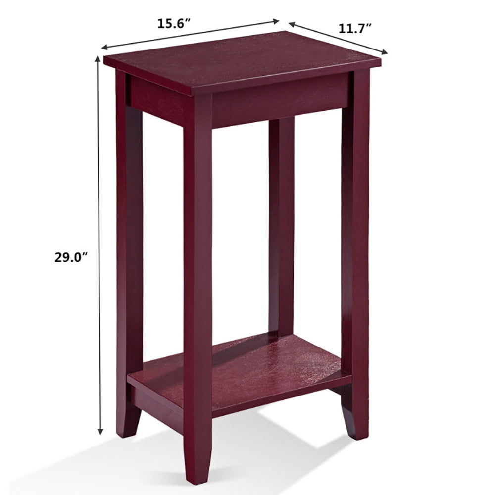 Finihen End Table, Tall Wooden Sofa End Table, Sofa Side Table, Bed Side Table, for Living Room, Bedroom, Brown Finihen End Table, Tall Wooden Sofa End Table, Sofa Side Table, Bed Side Table, for Living Room, Bedroom, Brown