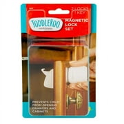 Toddleroo by North States Baby Safety Magnetic Lock Set, 2 Count, White