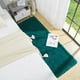 thumbnail image 2 of Alfombra Benron Soft para dormitorio, lavable, 60 x 180 cm, color verde azulado, 2 of 8