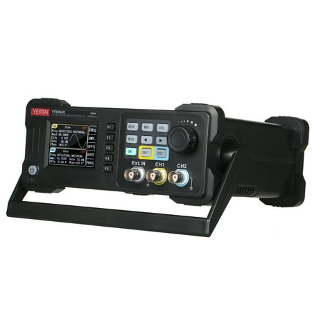 

Suzicca Dual-channel Function Arbitrary Waveform Generator Portable 2-Channel 200MSaS Sampling Rate 8k Storage Depth Signal Source 2.4-inch TFT LCD Digital Arbitrary Waveform Generator