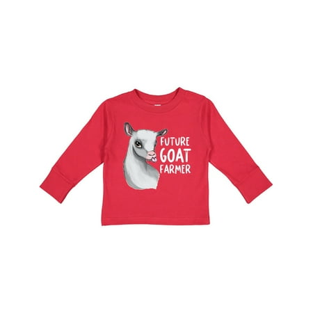 

Inktastic Future Goat Farmer Gift Toddler Boy or Toddler Girl Long Sleeve T-Shirt