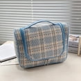 thumbnail image 3 of Bolso De Cosméticos Bolsa de cosméticos para mujer, bolsa de ducha tejida con gancho para colgar, bolsa de baño (azul cielo L) Ndcxsfigh Para Estrenar, 3 of 6