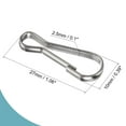 thumbnail image 2 of Uxcell Spring Hooks Snap Clip Hooks 27x10x2.5mm Iron Silver Tone 100Pack, 2 of 5